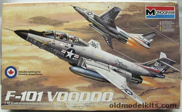 Monogram 1/48 F-101B  Voodoo - Canadian or USAF, 5811 plastic model kit